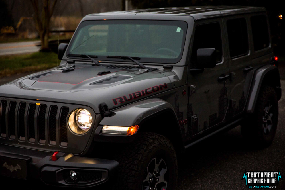 2020 Jeep Rubicon Batman Custom Graphics Denver, NC