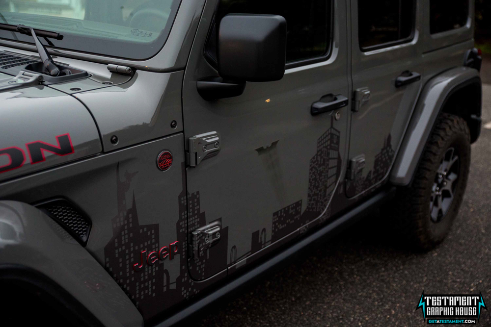 2020 Jeep Rubicon Batman Custom Graphics Denver, NC