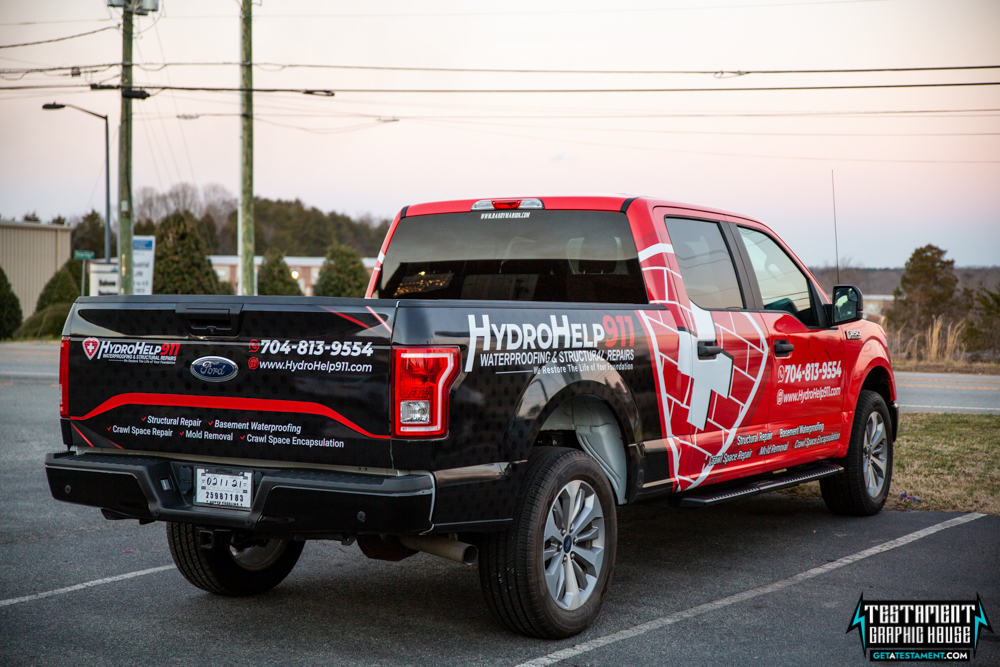 2020 F-150 Full Commercial Wrap - Testament Graphic House Denver NC