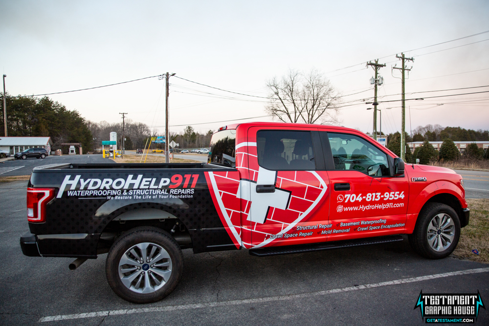 2020 F-150 Full Commercial Wrap - Testament Graphic House Denver NC