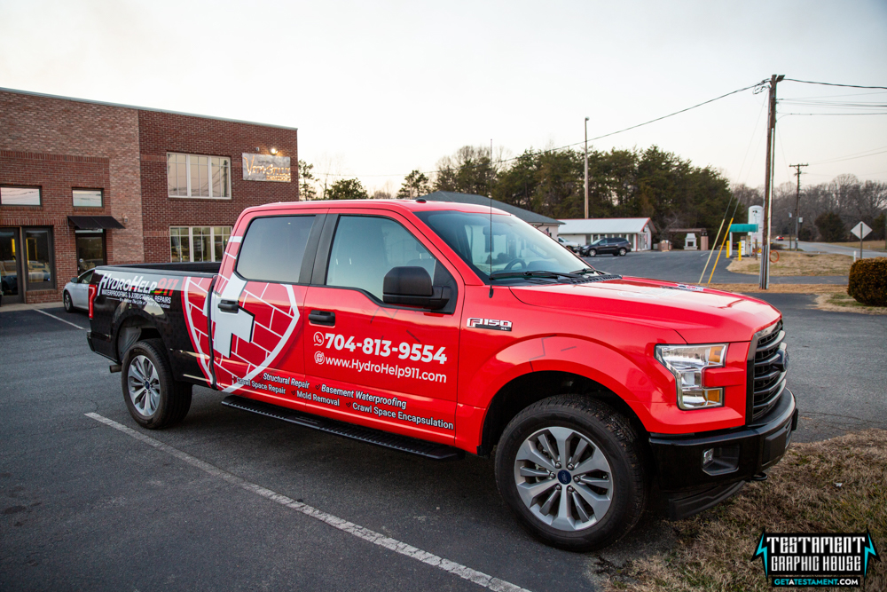 2020 F-150 Full Commercial Wrap - Testament Graphic House Denver NC